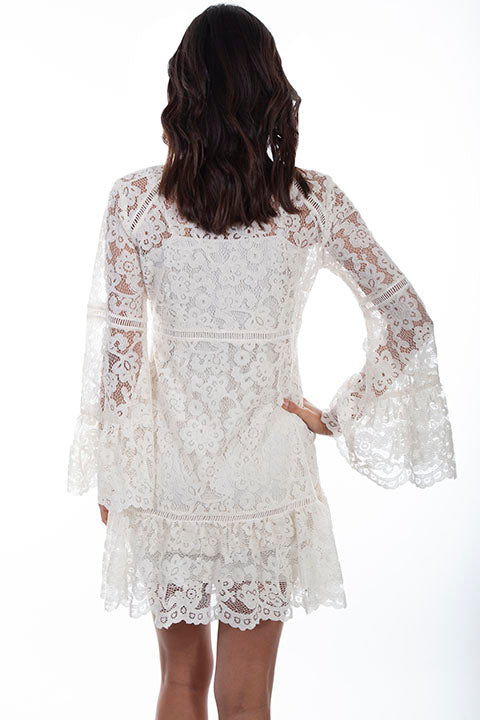 Scully Honey Creek Lace Dress Ivory Back