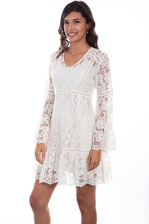 Scully Honey Creek Lace Dress Ivory Front