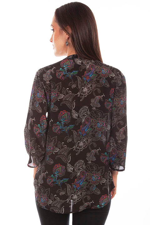 Scully Ladies' Honey Creek Paisley Print Blouse