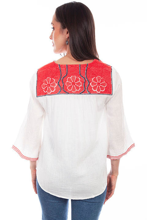 Scully Honey Creek Ladies' Cross Stitch Pattern Top Front