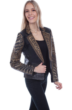 Scully Ladies' Lamb Beaded Blazer Front