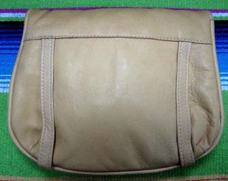 Kippy's Large Belt Pouch with Crosses Palomino Leather Back