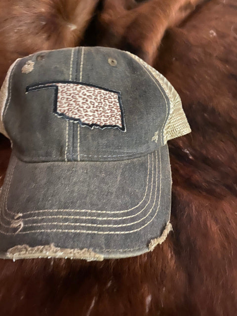 Original Cowgirl Clothing Cap: Oklahoma Leopard