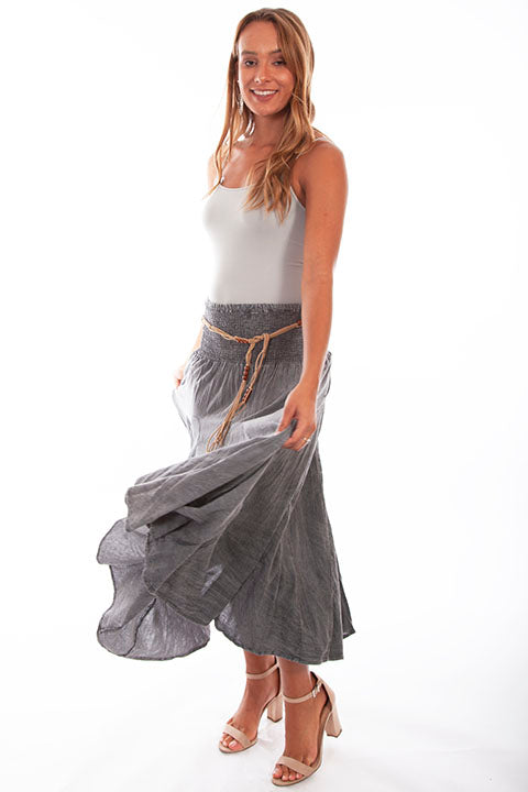 Ladies' Scully Cantina Collection Charcoal Cotton Skirt