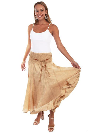 Ladies' Scully Cantina Collection Khaki Cotton Skirt