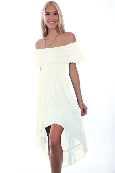 Scully Cantina Collection Ladies' Off Shoulder Dress Royal Front