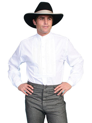 Scully Men's Old West Rangewear Gambler Shirt White Front