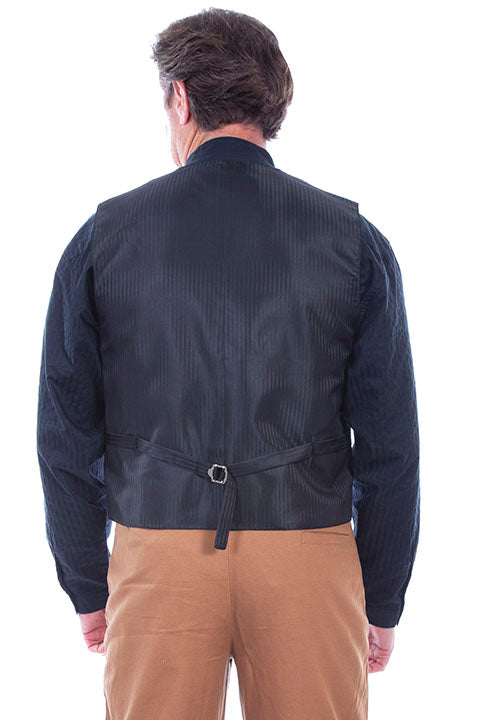 Scully Mens Old West Rangewear Vest Notched Lapels Brown