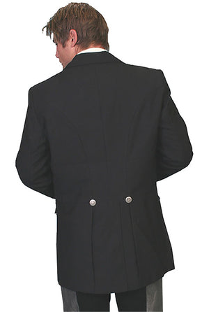 Scully Mens Old West Rangewear Classic Black Jacket Back