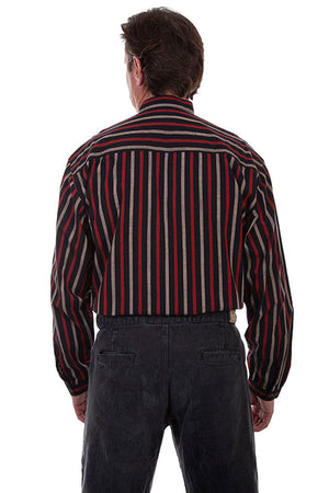 Scully Men's Rangewear Black Stripe Shirt Back #719293