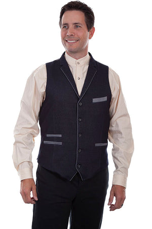 Scully Men's Rangewear Old West Business Vest Front