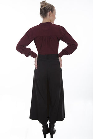 Old West Collection Split Skirt Pant Rangewear Black Back