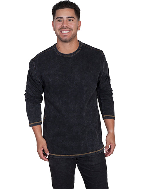 Scully Men's Farthest Point Pullover Charcoal Front