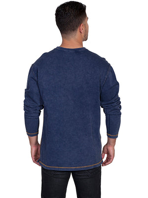 Scully Men's Farthest Point Pullover Navy Back