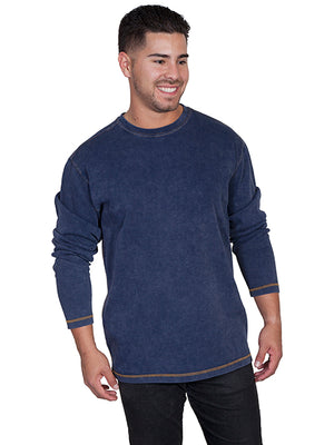 Scully Men's Farthest Point Pullover Navy Front