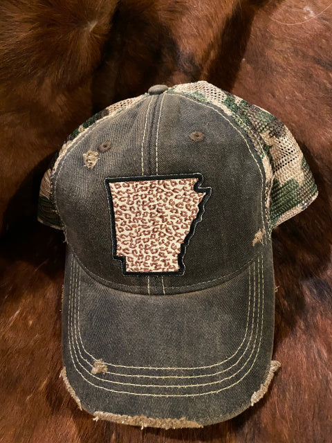 Original Cowgirl Clothing Cap Arkansas Leopard Camo