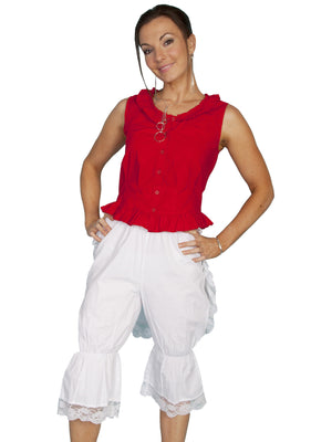 Scully Ladies Old West Rangewear White Bloomers with Bustle Front