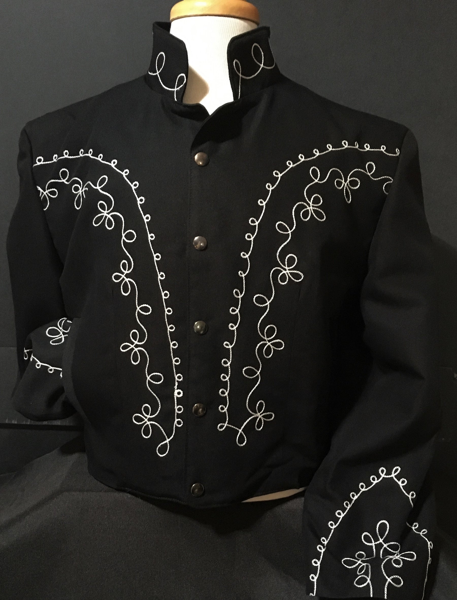 Vintage Western Shirt: Scully Men's Horseshoes and Roses - OutWest Shop