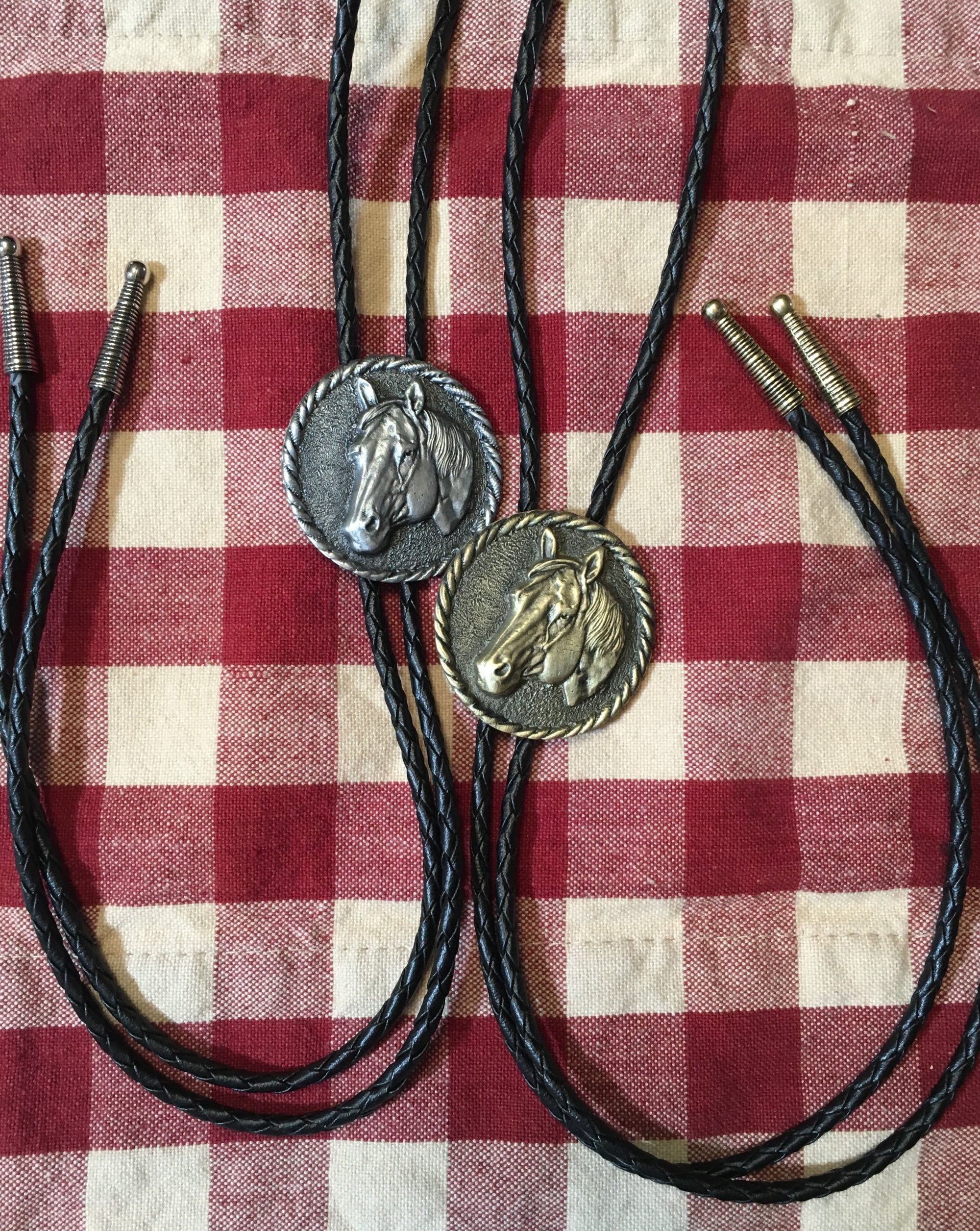 Bolo Horsehead Pewter and Brass