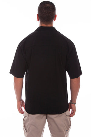 Farthest Point Collection Short Sleeve Calypso Black Tan Back