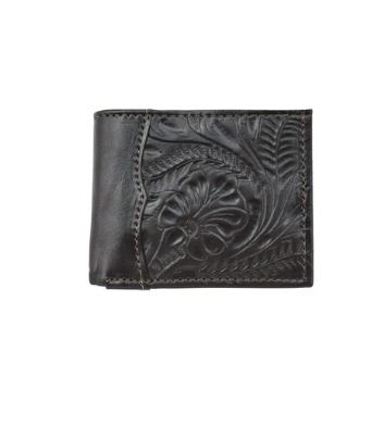 American West Men's Collection Bi-Fold Wallet Chocolate