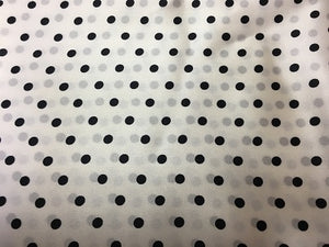 Cowboy Images Accessory: Scarf Dots Black on White 