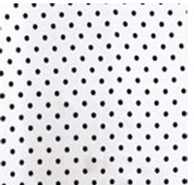 Cowboy Images Accessory: Scarf Dots Black on White 