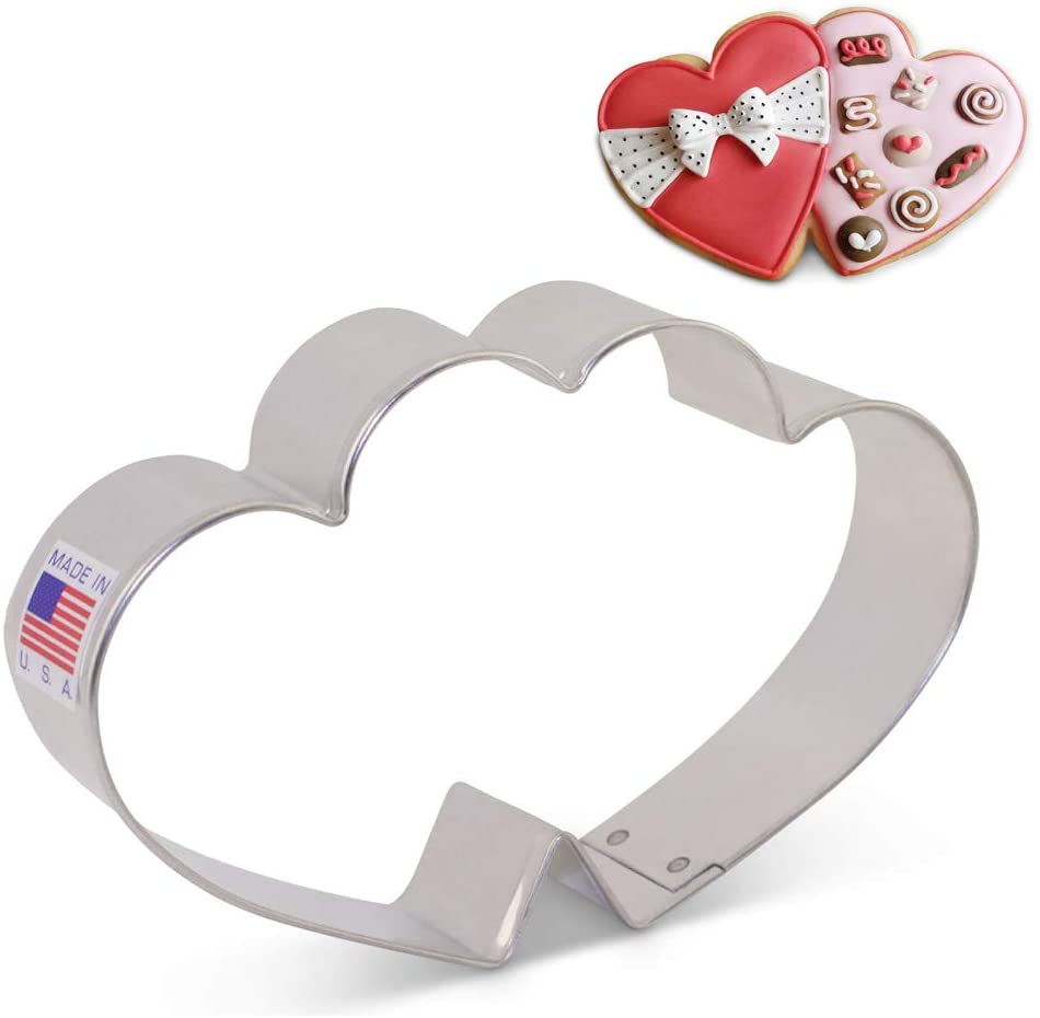 Ann Clark Cookie Cutter Double Heart #158163