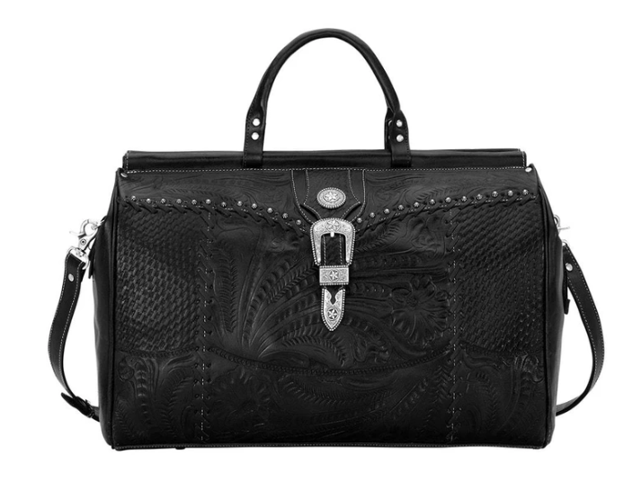 American West Travel Retro Duffle Bag Black