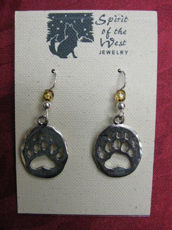 Spirit of the West Bear Paw Earring