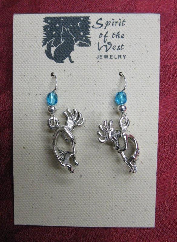 Spirit of the West Earrings: Kokopelli