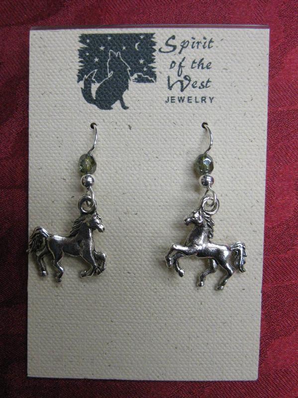 Spirit of the West Running Horses Earrings