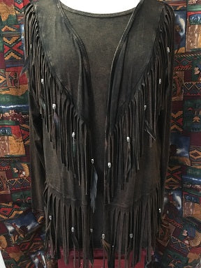 Designs by Pat Dahnke Feathered Fringed Jacket Front
