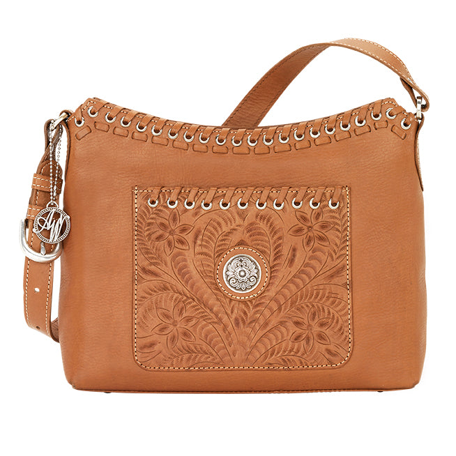 American West Handbag Harvest Moon Collection: Zip Top Shoulder Tote