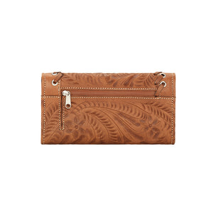 American West Handbag, Harvest Moon Collection, Tri-Fold Wallet Back View