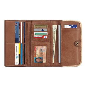 American West Handbag, Harvest Moon Collection, Tri-Fold Wallet Inside View
