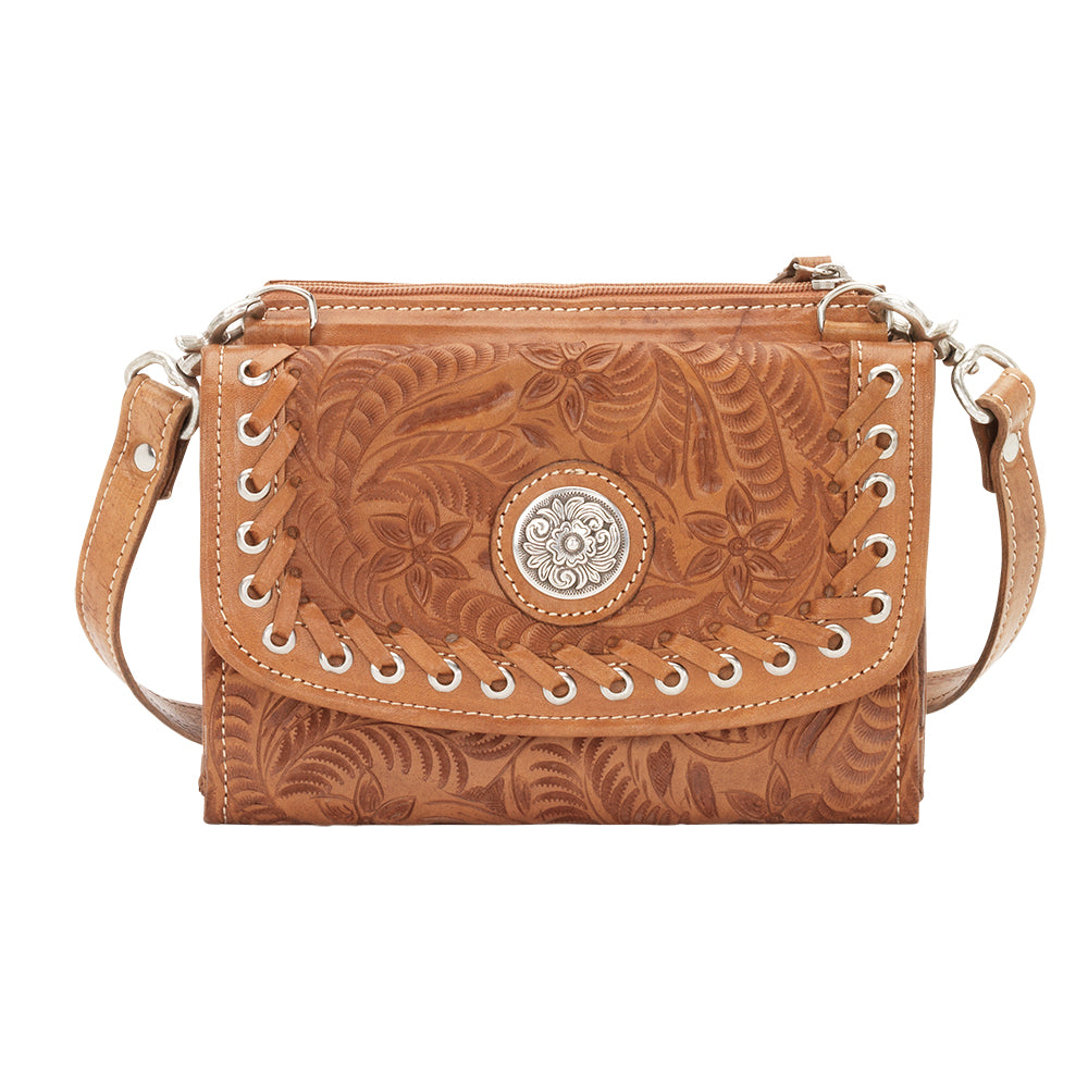 American West Handbag, Harvest Moon Collection, Crossbody Wallet Bag, Front View