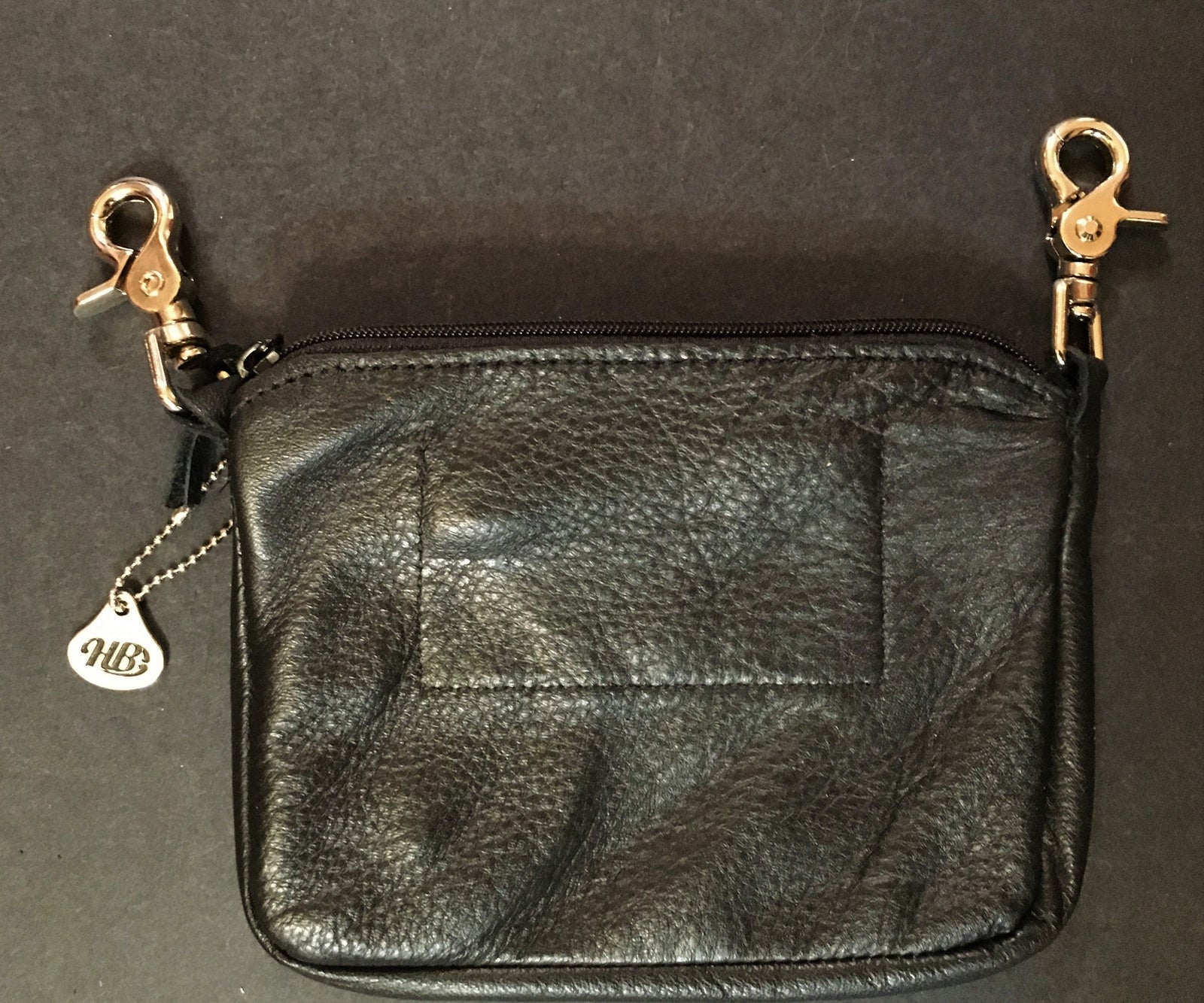 Hip Cellphone Jade Feather Print Front Pocket