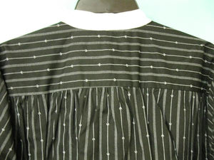 Scully Men's Old West Rangewear Tombstone Collar Shirt Black with White Stripes Back