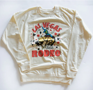 Original Cowgirl Clothing Long Sleeve Pullover Las Vegas Rodeo Front