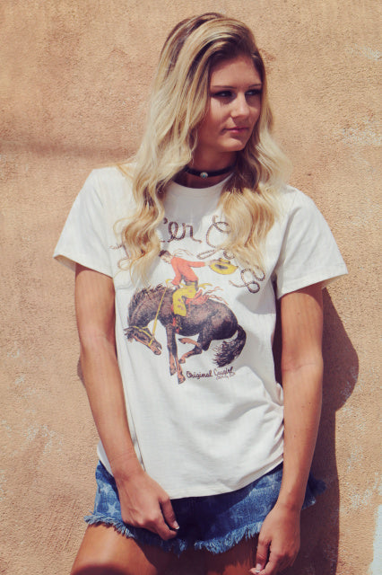 Original Cowgirl Clothing T-Shirt Let'er Go Natural