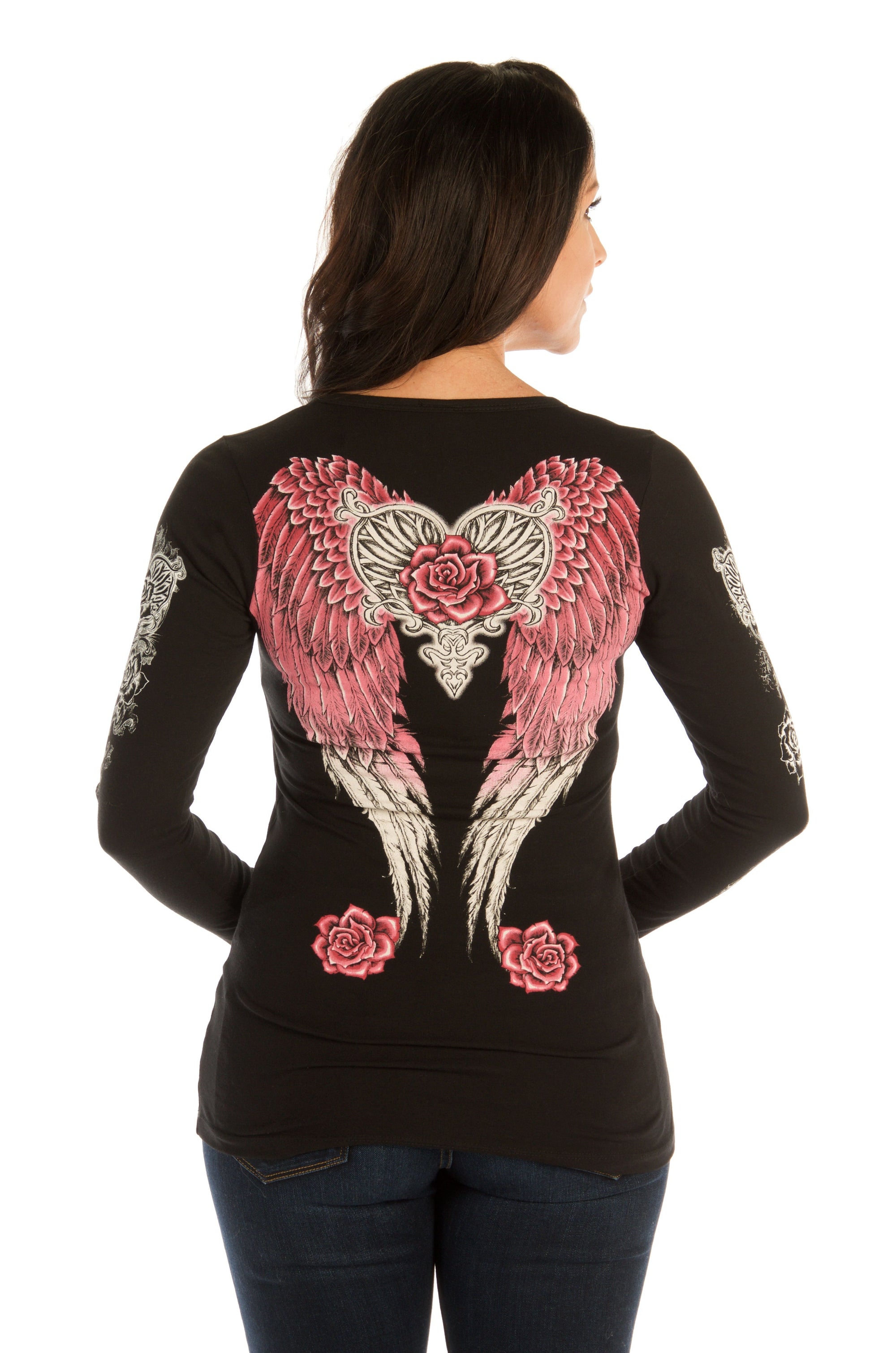 Liberty Wear Collection Tops: Hearts, Roses & Wings