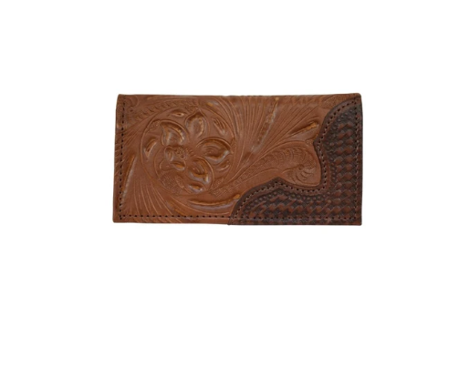 American West Men's Wallet Rodeo Style Tan