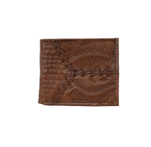 American West Men's Collection Bi-Fold Wallet Light Brown