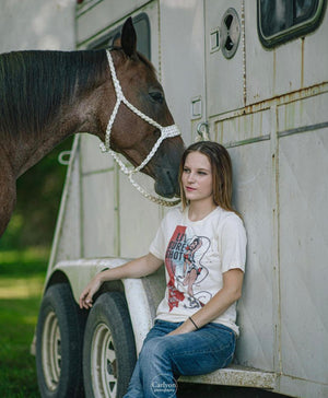 Original Cowgirl Clothing Rockin' B Ranch T-Shirt Li'l Sure Shot