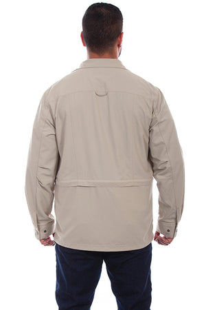 Men's Fartherst Point Multi Pocket Jacket Stone Back #5261