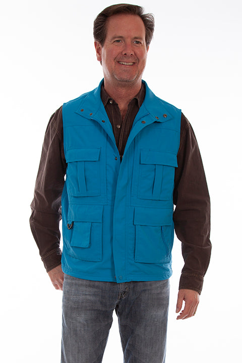 Men's Farthest Point Multi Pocket Vest Coastal  #5262