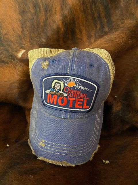 Original Cowgirl Motel Cap Vintage Blue