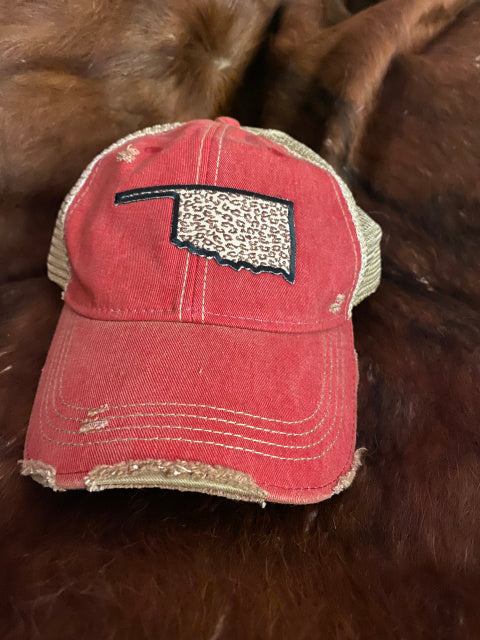 Original Cowgirl Clothing Cap: Oklahoma Leopard
