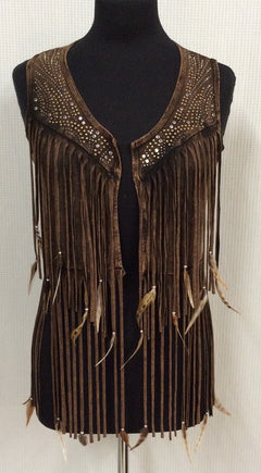 トップス feather short vest feather short vest